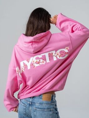 Pink Cherry Blossom Logo Hoodie